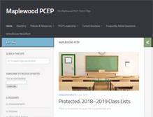 Tablet Screenshot of maplewoodpcep.org